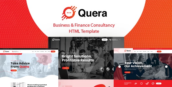 Quera 1.0 – 商业与财务咨询 HTML5 模板下载