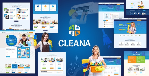 Cleana 1.0 – 清洁服务 HTML5 网站模板下载
