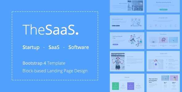 TheSaaS v2.2.3 – 响应式 Bootstrap SaaS、启动和 Web 应用程序模板下载