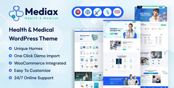Mediax v1.0 健康与医疗 WordPress 主题下载