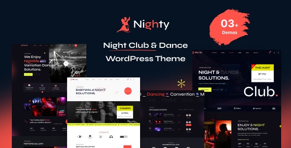 Nighty 1.0.4 夜总会酒吧 WordPress 主题下载