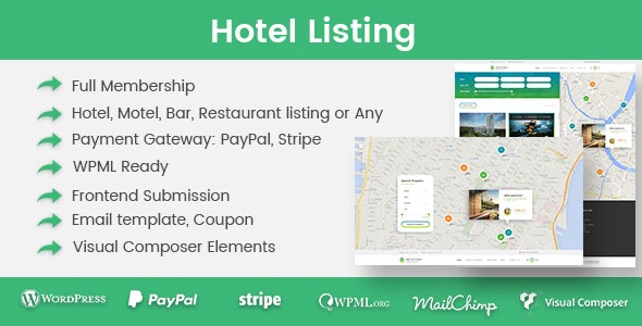 Hotel Listing v1.3.9 WordPress 插件下载