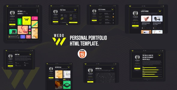 Wedo 1.0 – 个人作品集 HTML 模板下载