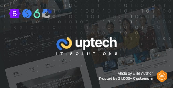 UpTech 1.0 – IT 解决方案和服务网站模板下载