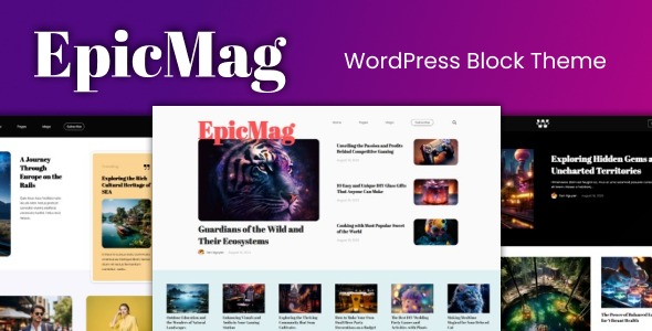 EpicMag v24.01.06-2243 – 新闻杂志 WordPress 主题下载