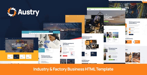 Austry 1.0 – 工业与工厂商业HTML模板下载