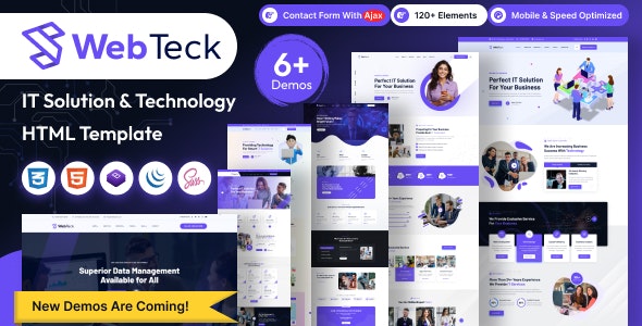 Webteck v1.0 – IT 解决方案和技术 HTML 模板下载
