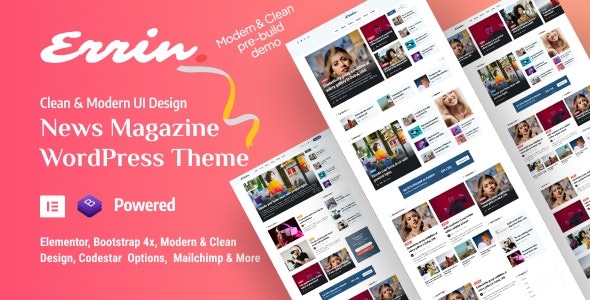 Errin v2.0.2 个人博客 WordPress 主题下载