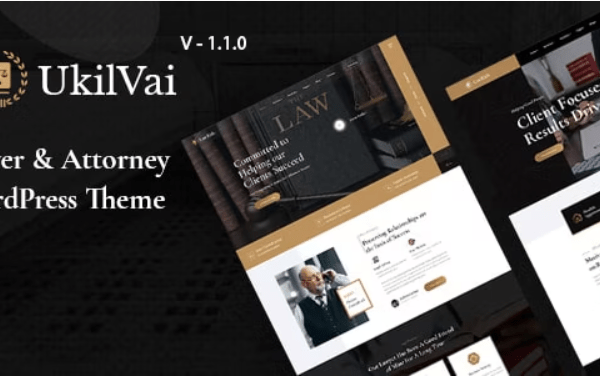 Ukilvai v1.1.2 律师和律师 WordPress 主题下载
