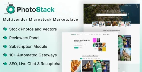 PhotoStack Multivendor Microstock Marketplace v1.0 多供应商微库存市场源码下载