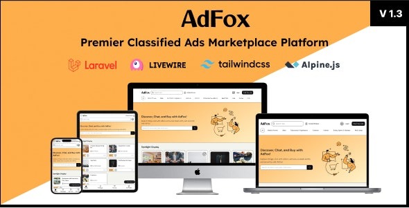 AdFox v1.3: 移动和网络界面上具有应用程序般感觉的双重体验分类广告源码下载