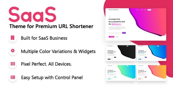 SaaS Theme for Premium URL Shortener v5.5  Premium URL Shortener 的 SaaS 主题下载