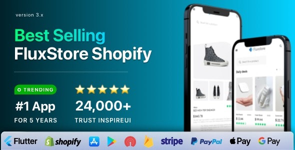 FluxStore Shopify v3.16.8 – 最好的 Flutter 电子商务应用程序app源码下载