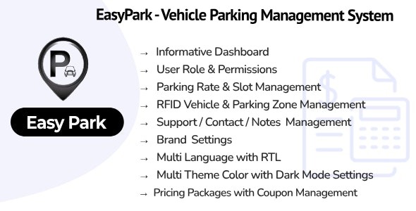 EasyPark SaaS v1.2 – 车辆停车管理系统源码下载