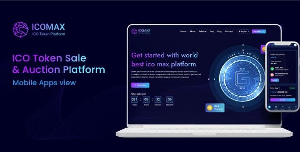 ICOMAX v2.1 – 代币销售和拍卖平台源码下载