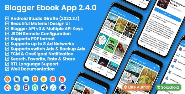 Blogger Ebook App v2.4.0 – Blogger API v3 电子书应用程序app下载