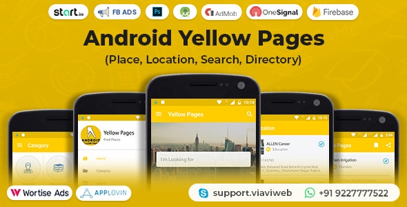 Android Yellow Pages v1.4 黄页（地点、位置、搜索、目录） app源码下载