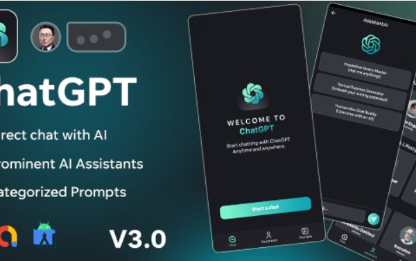AssistantAi v3.0 – ChatGPT 应用程序 – Android Java 应用程序 + AdMob 广告 源码下载