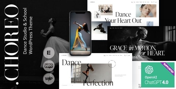 Choreo v1.0 舞蹈工作室和学校 WordPress 主题下载