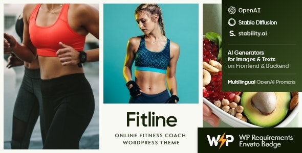 FitLine v1.0 – 在线健身教练 WordPress 主题下载