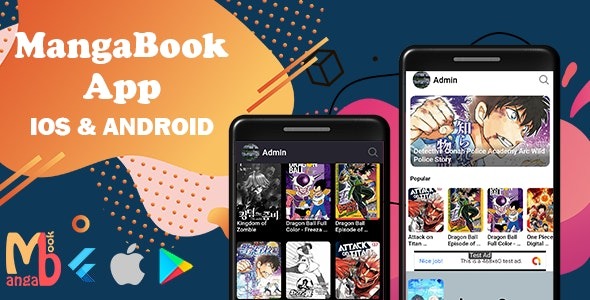 MangaBook v1.6.0 带管理面板的 Flutter 漫画应用程序app源码下载