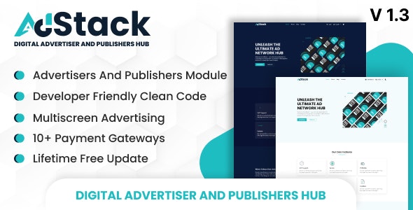 AdStack v1.3 – 数字广告商和发布商中心源码下载