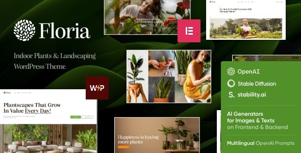 Floria v1.0 园艺和景观美化 WordPress 主题下载