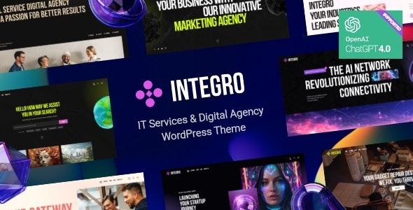 Integro v1.0 IT 服务和数字机构 WordPress 主题下载