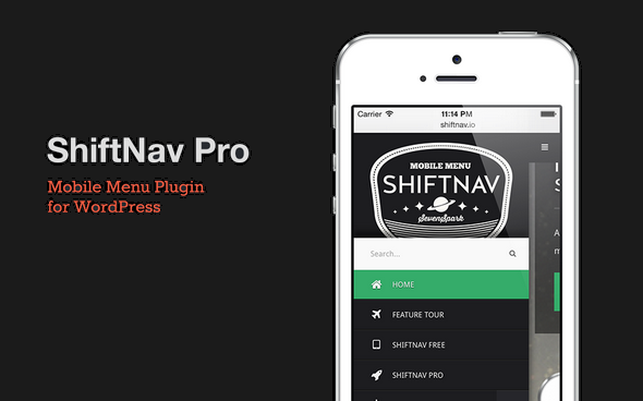 ShiftNav Pro v1.7.1 响应式移动菜单插件下载