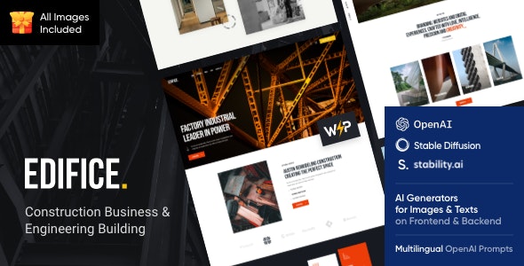 Edifice v1.8 – 建筑 WordPress 主题下载