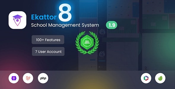 Ekattor 8 School Management System (SAAS) v2.2 学校管理系统源码下载