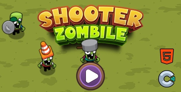 Shooter Zombile v1.0 Html5 (Construct3) 高度娱乐性的游戏源码下载