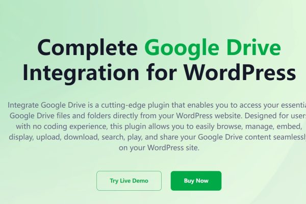 Integrate Google Drive PRO v1.4.4 插件下载