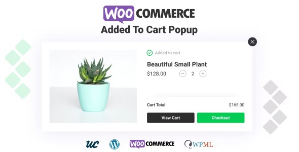 WooCommerce Added To Cart Popup v1.4.0 WooCommerce 添加到购物车弹出窗口插件下载