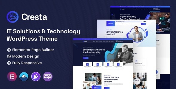 Cresta v1.0 IT 解决方案和技术 WordPress 主题下载