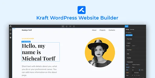 Kraft WordPress Website Builder v1.1.2 WordPress 网页设计器插件下载