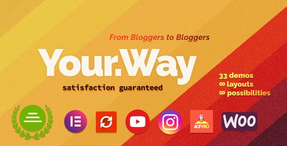 YourWay v1.2.4 – 多概念博客 WordPress 主题下载