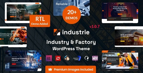 Industrie v1.0.7 工厂和工业 WordPress 主题下载