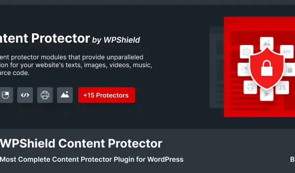 WPShield Content Protector v1.4.0  防止内容复制插件下载