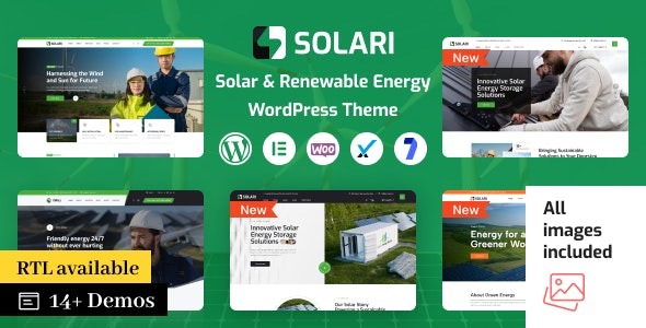 Solari v2.0.6 生态与太阳能光伏 WordPress 主题下载