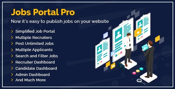 Jobs Portal Pro Plugin For WordPress v2.6 职位招聘门户网站插件下载