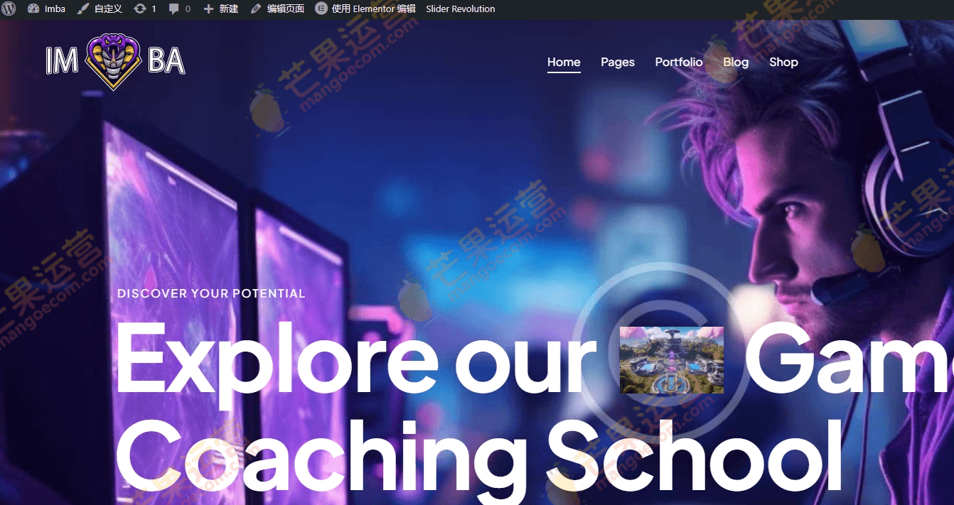 Imba 电子竞技和游戏辅导 WordPress 主题破解版下载