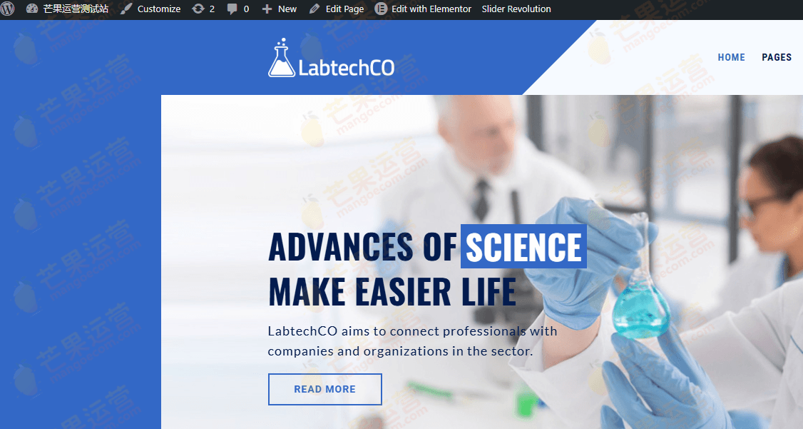 LabtechCO 实验室和科学研究 WordPress 主题下载