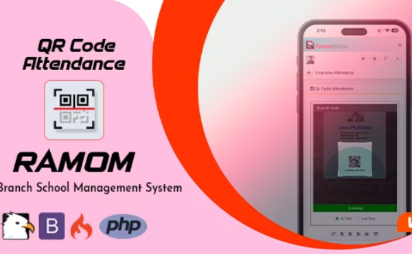 Ramom School QR Code Attendence v2.0 PHP源码下载