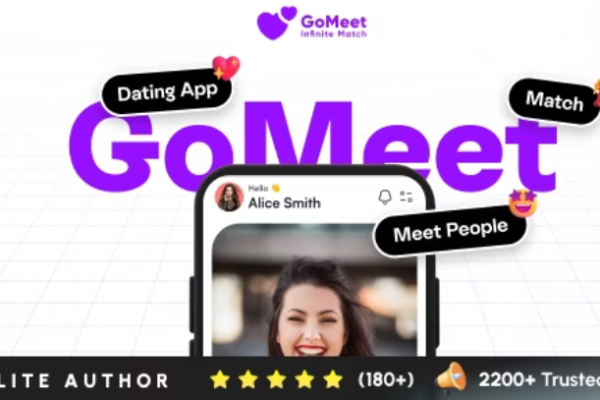 GoMeet v1.2 完整的社交约会移动应用程序 |网上约会 |匹配、聊天和视频约会 |约会应用程序app源码下载