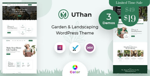 Uthan v2.0.1 – 园林绿化 WordPress 主题下载 + RTL