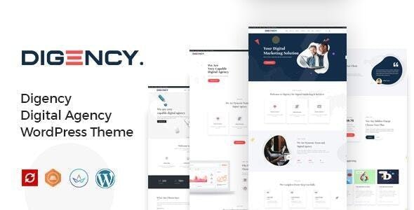 Digency v2.2 – 多功能组合 WordPress 主题下载