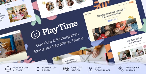 Play Time v1.0.8 – 日托和幼儿园 WordPress 主题下载