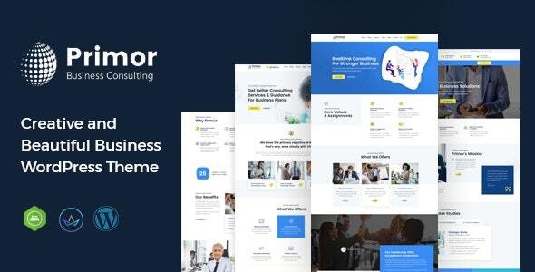Primor v2.3 – 商业咨询 WordPress 主题下载