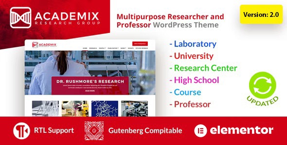 Academix v2.0.1 – 多功能 WordPress 主题下载